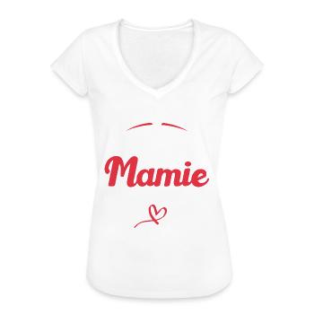 Super mamie d'amour - T-shirt vintage Femme - noir - Devant
