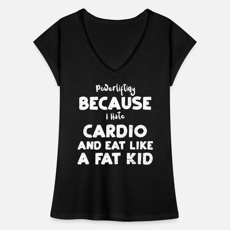 Powerlifting Because I Hate Card... Women's Vintage T-Shirt