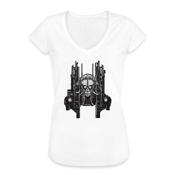 Rave Jumpstyle House Dancing - T-shirt vintage Femme - noir - Devant - Danielle (179cm)