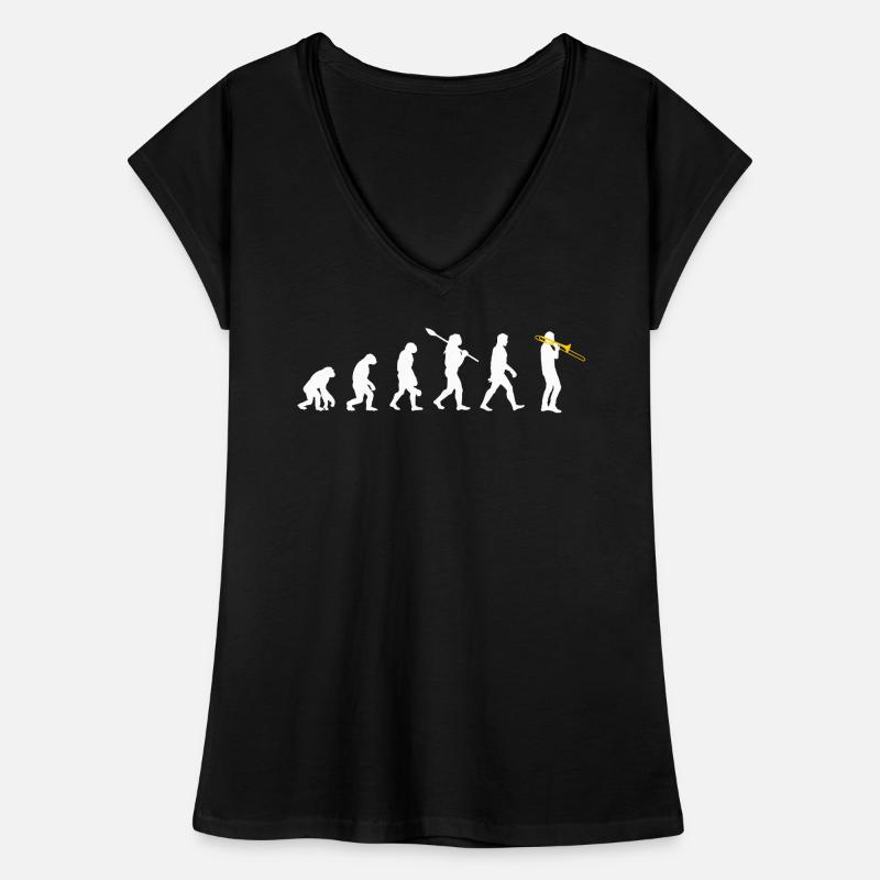 Posaune - Evolution des Menschen / Darwin Frauen Vintage T-Shirt