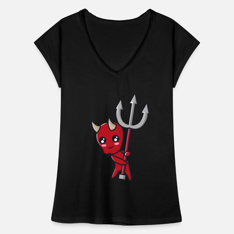 Devil with trident Women's Vintage T-Shirt