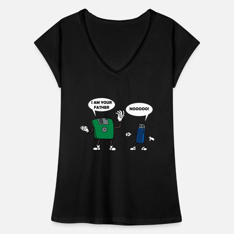 Computertechnik Diskette USB-Stick Geschenk Frauen Vintage T-Shirt