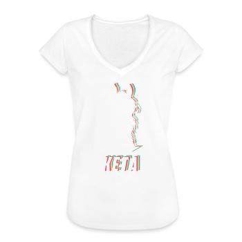 Keta Trip Ketamin Festival Pferd DJ - Frauen Vintage T-Shirt - Schwarz - Vorne - Danielle (179cm)