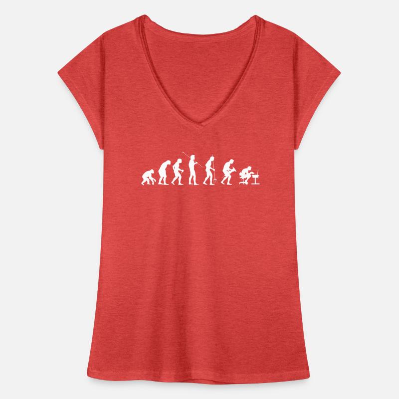 Programmierer Computer PC Gamer Evolution Frauen Vintage T-Shirt