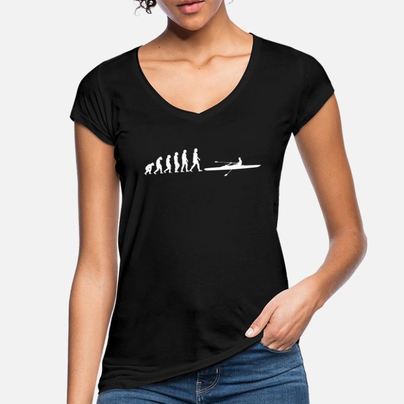 Ruderer Evolution Rudern Frauen Vintage T-Shirt