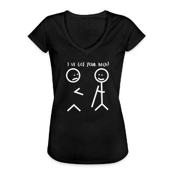 Freundschaft Physiotherapeut Got Your Back - Frauen Vintage T-Shirt - Schwarz - Vorne
