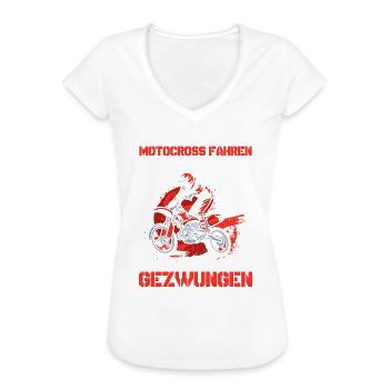 Witzig Spruch Motocross Enduro Dirt Bike - Frauen Vintage T-Shirt - Schwarz - Vorne - Danielle (179cm)