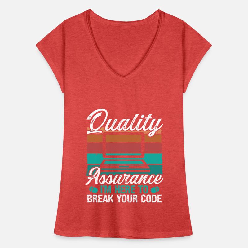Test du code d’assurance qualité Ingénierie de l’assurance qualité T-shirt vintage Femme