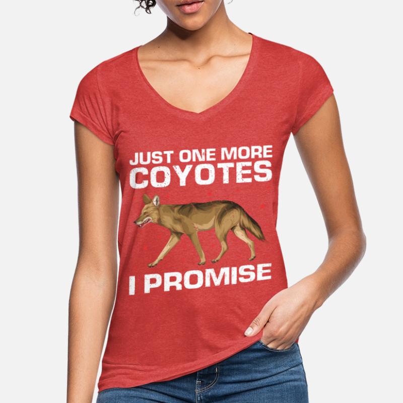 Conception de coyote pour les réacteurs de coyote T-shirt vintage Femme