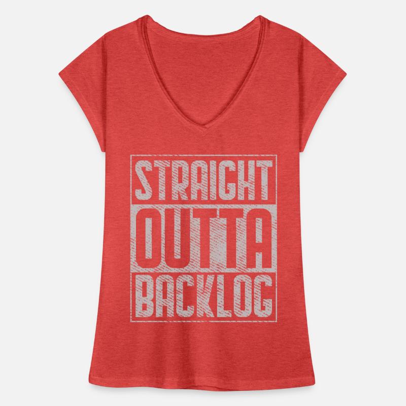 Straight Outta Backlog Software Coding Geek Frauen Vintage T-Shirt
