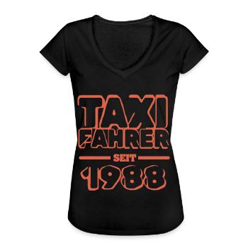 Taxifahrer 1988 - Frauen Vintage T-Shirt - Schwarz - Vorne