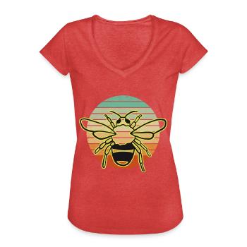 Bee for beekeepers and beekeepers - Women's Vintage T-Shirt - heather red - Front - Danielle (179cm)