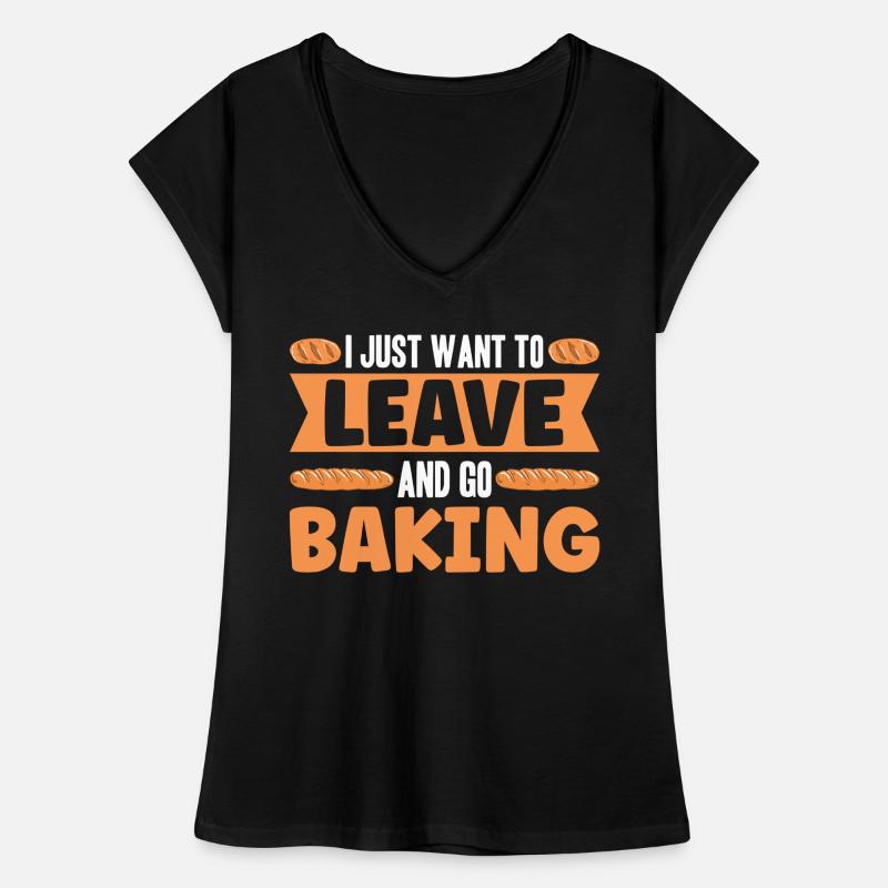 Baking Bread Bakery Bakery Bread Making Women's Vintage T-Shirt
