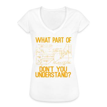 Physiker - Frauen Vintage T-Shirt - Schwarz - Vorne - Danielle (179cm)