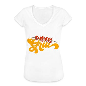 Barbecue - T-shirt vintage Femme - noir - Devant - Danielle (179cm)
