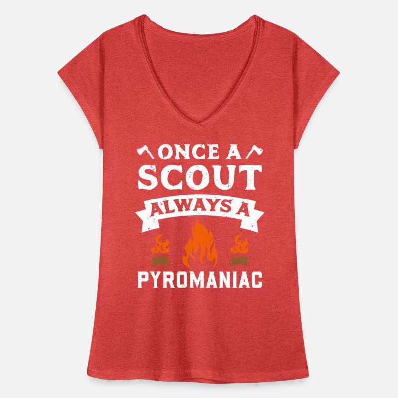Une fois un éclaireur toujours un éclaireur pyromane T-shirt vintage Femme
