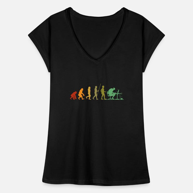 Programmeur geek évolution informatique T-shirt vintage Femme