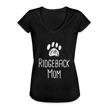 Rhodesian Ridgeback Hund Rhodesian Ridgebacks - Frauen Vintage T-Shirt - Schwarz - Vorne