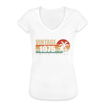 1975 Année D’anniversaire Millésime Original 1975 - T-shirt vintage Femme - noir - Devant