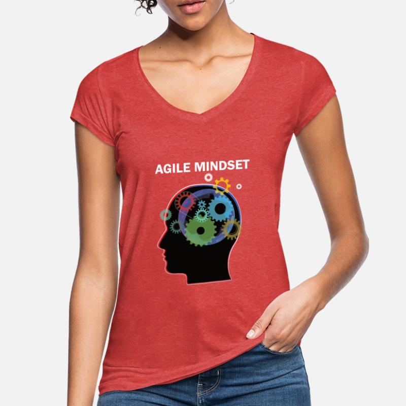 Programmeur Agile Mindset Scrum Master T-shirt vintage Femme