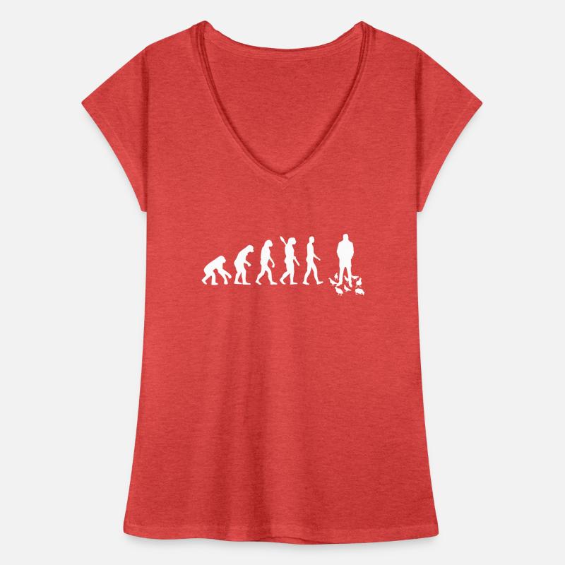 Taube - Evolution des Menschen / Darwin Frauen Vintage T-Shirt