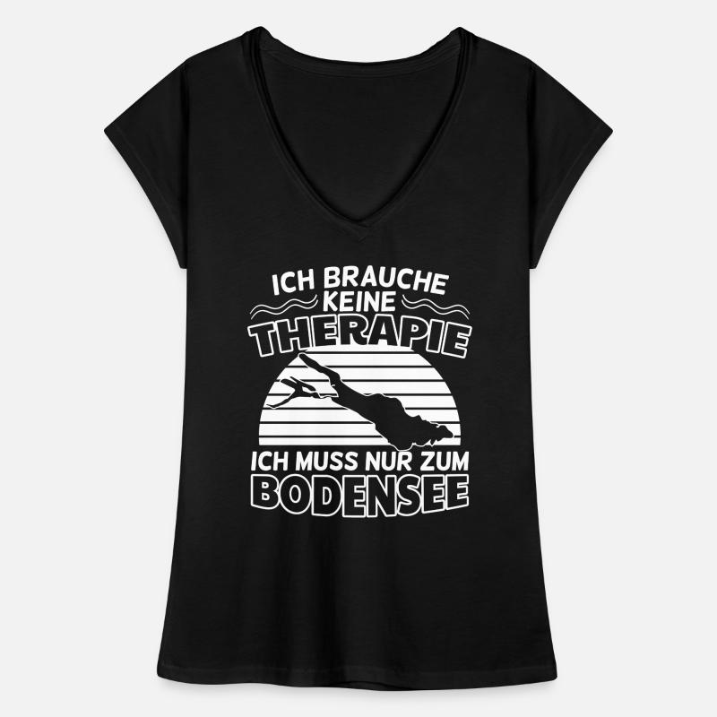 Ich muss nur zum Bodensee Urlaub See Frauen Vintage T-Shirt