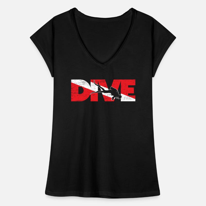 Pavillon de plongée Plongée Plongée T-shirt vintage Femme