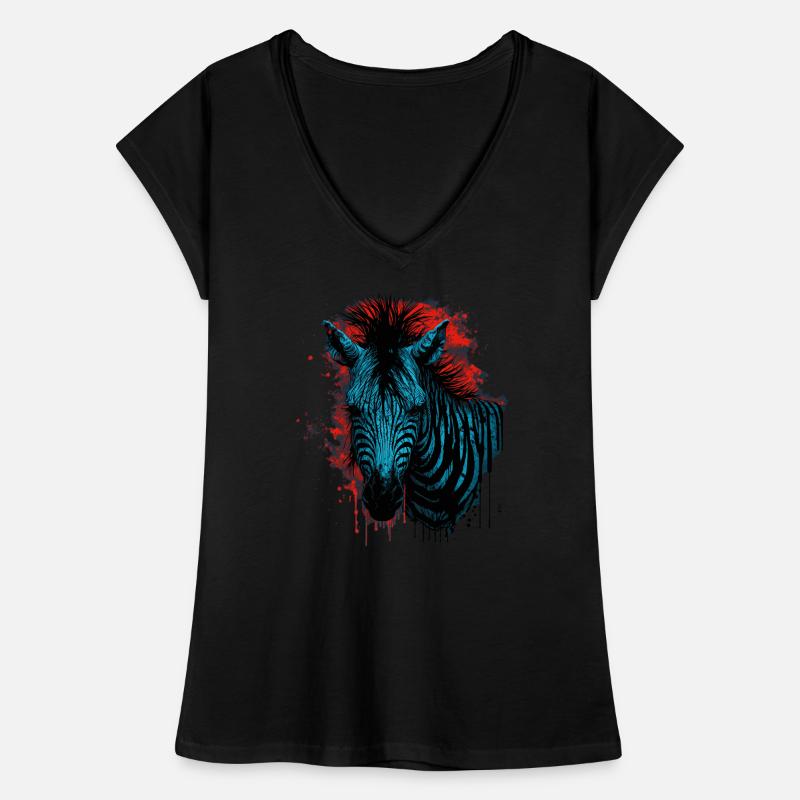 Zebra Frauen Vintage T-Shirt