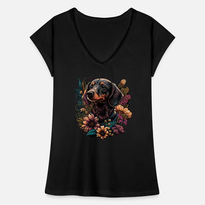 Teckel T-shirt vintage Femme