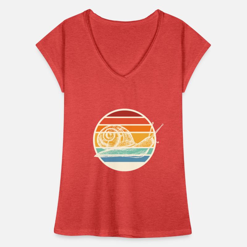 Snail Shell Racing Snail Women's Vintage T-Shirt