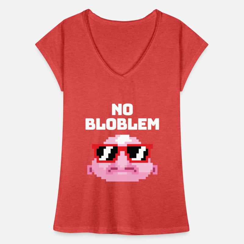 Pas de Bloblem Pixel Blobfish Fish Mer T-shirt vintage Femme