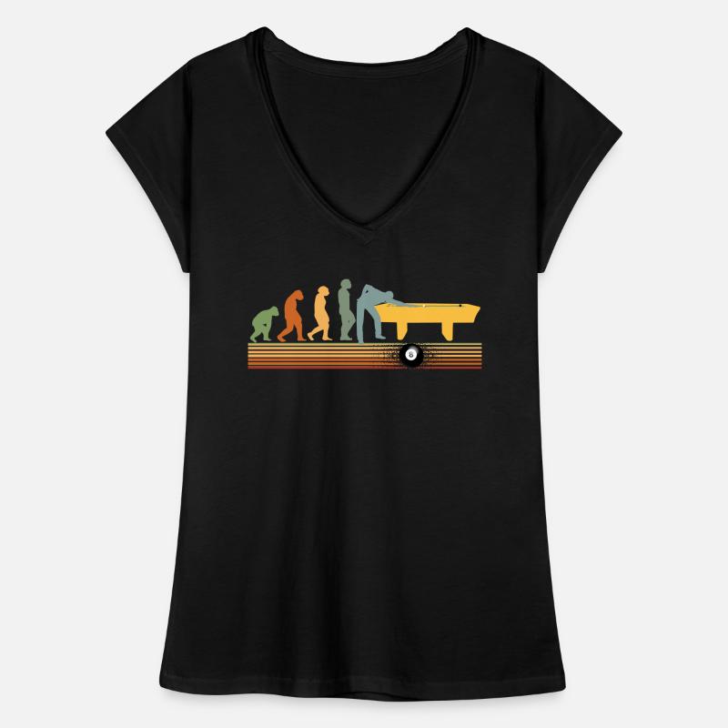 Snooker Evolution Billardtisch Billardkugeln Pool Frauen Vintage T-Shirt