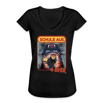 Abi Abitur Matura o. 10. Klasse bestanden - Frauen Vintage T-Shirt - Schwarz - Vorne - Danielle (179cm)