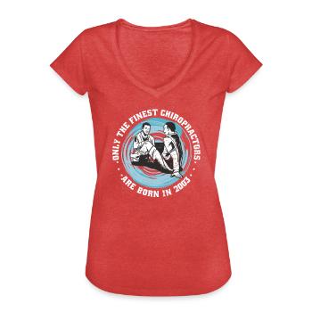 Physiotherapie Jahrgang 2003 geboren - Frauen Vintage T-Shirt - Rot meliert - Vorne - Danielle (179cm)