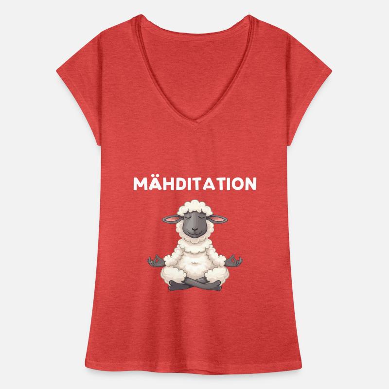 Tonte - Conception de méditation T-shirt vintage Femme
