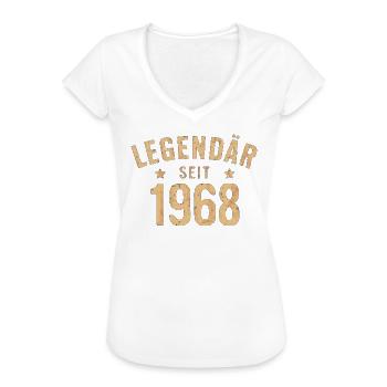Legendär Seit 1968 - Frauen Vintage T-Shirt - Schwarz - Vorne - Danielle (179cm)