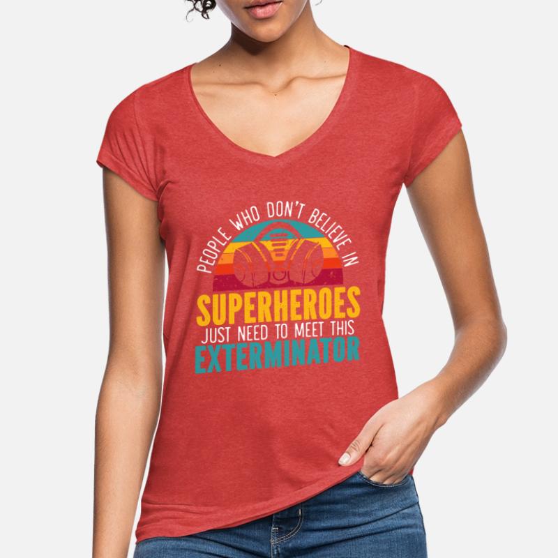 Kammerjäger Tierbekämpfung Schädlingsbekämpfung Frauen Vintage T-Shirt