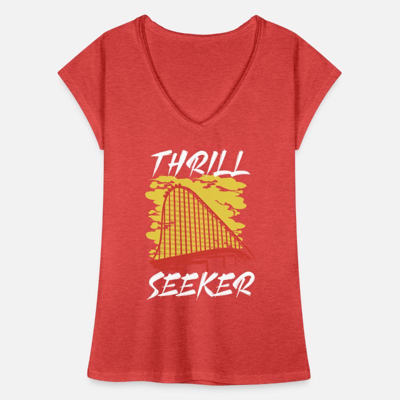 Thrill Seeker Roller Coaster Ride Rollercoaster T-shirt vintage Femme