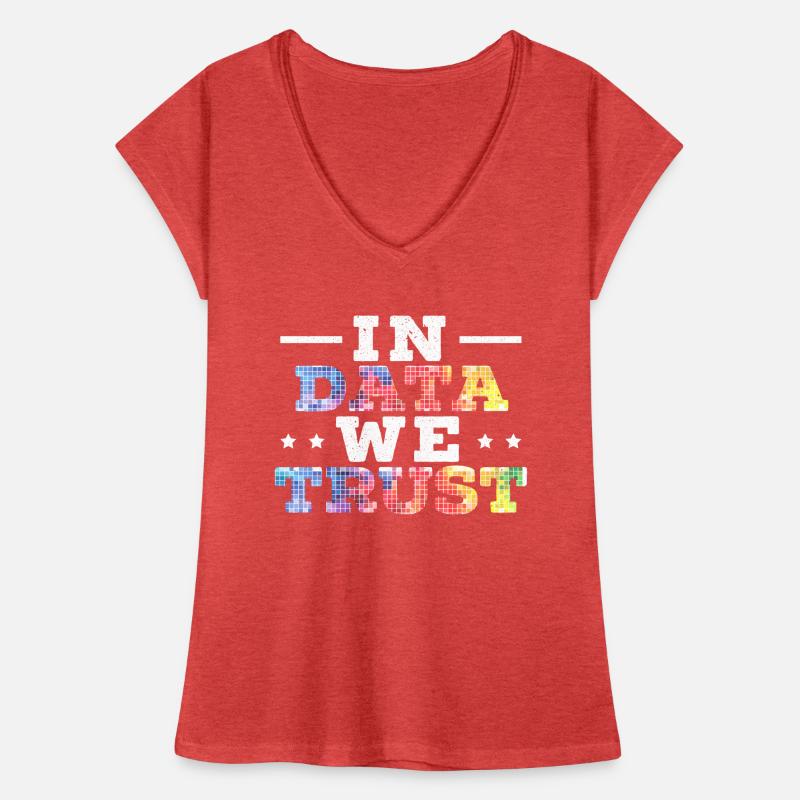 In Data We Trust Job Data Scientist Data Science Women's Vintage T-Shirt