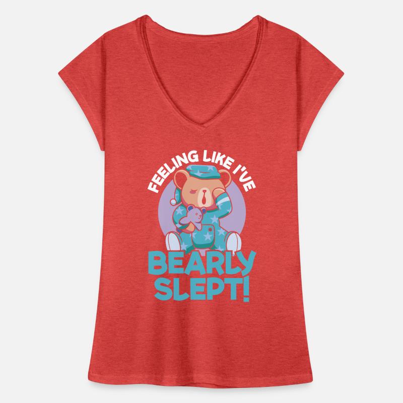 Se sentir comme si j’avais dormi Bear Lover Animal T-shirt vintage Femme