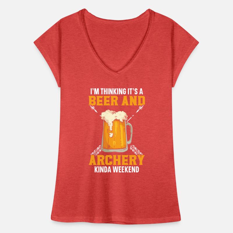 Je pense que c’est un week-end de bière et de tir à l’arc T-shirt vintage Femme