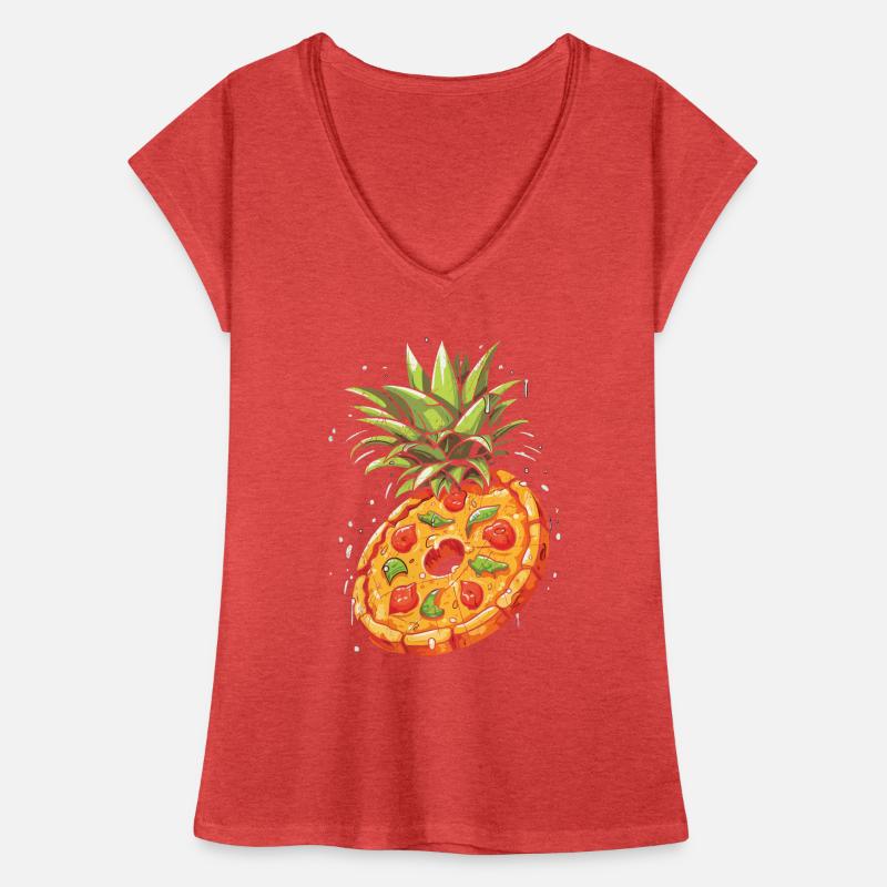 Pizza et ananas Tropical Fruit Pizza Eater T-shirt vintage Femme