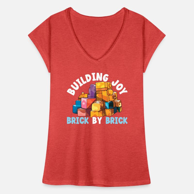 Master Builder Bricks Blöcke Spielbausteine Frauen Vintage T-Shirt