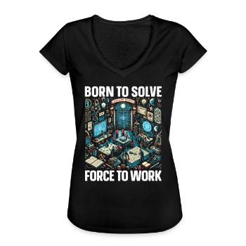 Escape Room Roomescape Puzzle Room Exit Game - T-shirt vintage Femme - noir - Devant - Danielle (179cm)