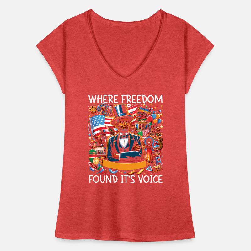 Emancipation Proclamation Black Pride Juneteenth Women's Vintage T-Shirt