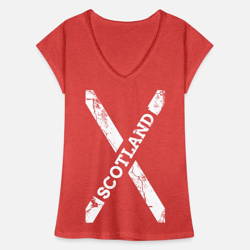 Bannière drapeau écosse T-shirt vintage Femme