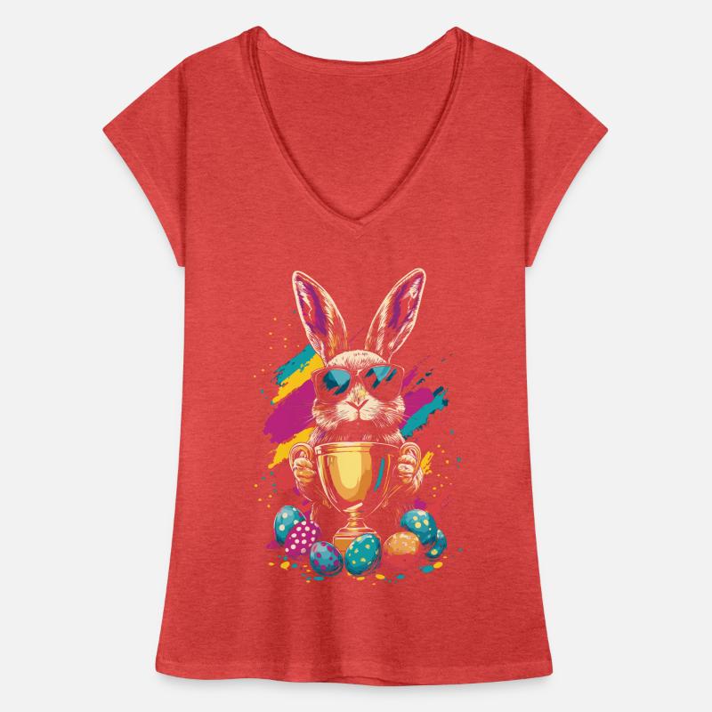 Easter Bunny Easter Eggs Egg Hunt Winner Cup Women's Vintage T-Shirt