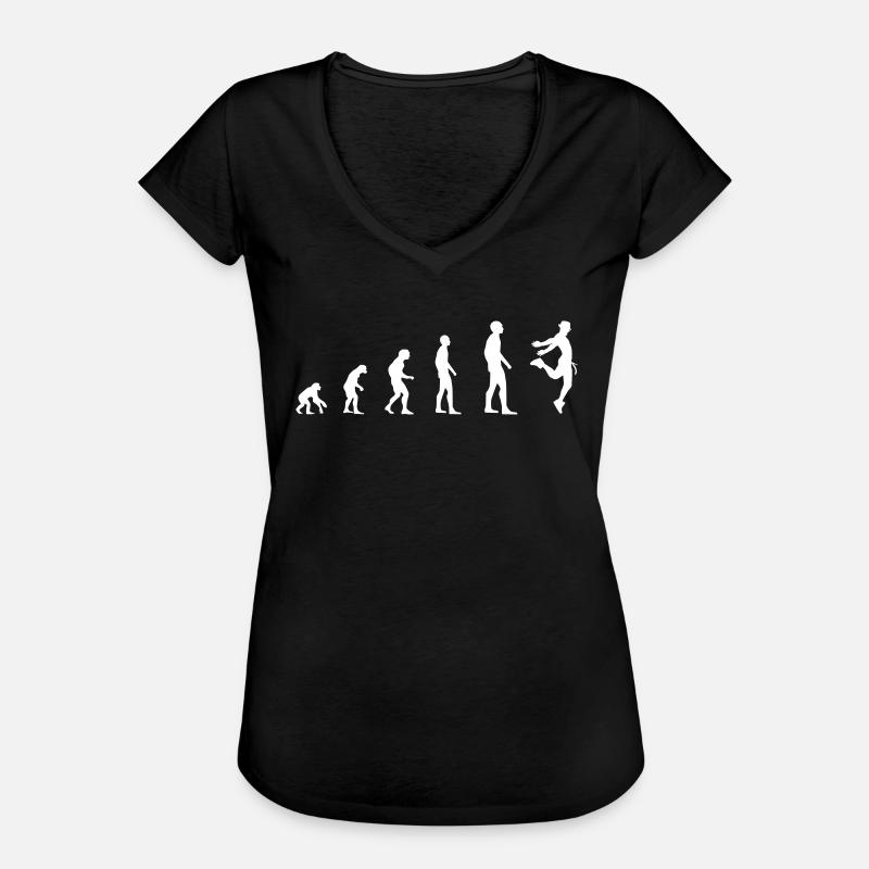 Dancer Male - Evolution - Women's Vintage T-Shirt - black
