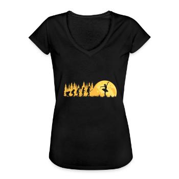 Ballett Evolution Balleriena Tanz - Frauen Vintage T-Shirt - Schwarz - Vorne - Danielle (179cm)