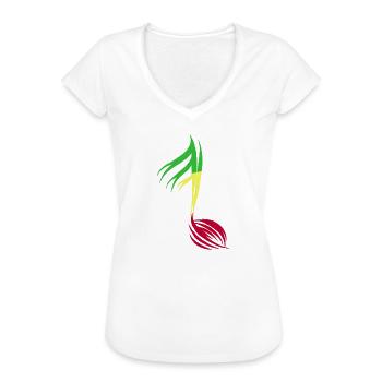 Rasta Rastafari Reggae - Frauen Vintage T-Shirt - Schwarz - Vorne - Danielle (179cm)